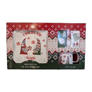 Olivia Sarah Christmas Gnomes Cookies for Santa Plate Mug Cup Cocoa Gift Set